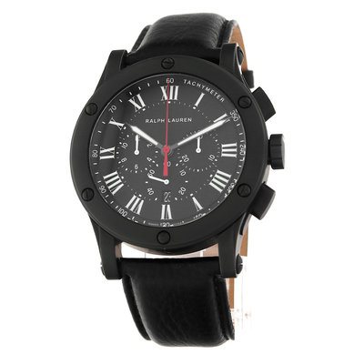 Ralph Lauren Sporting Chronograph R0236600 Black Dial 45