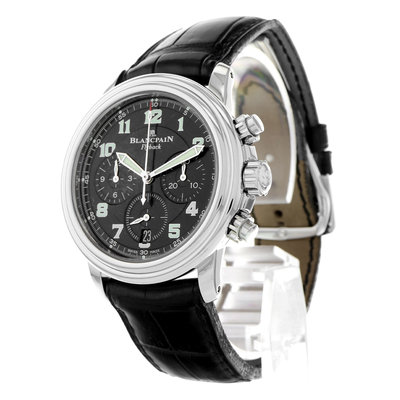 Blancpain Léman Fly-Back 2185F-1130-71  Black Dial 38