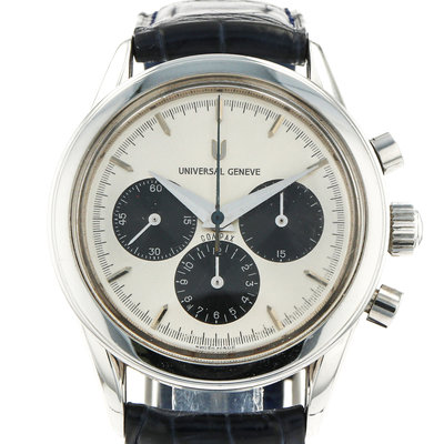 Universal Genève Compax 884.485 Silver Dial 37