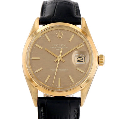 Rolex Oyster Perpetual Date 1501 Yellow Dial 34