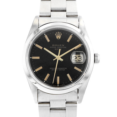 Rolex Oyster Perpetual Date 15200 Black Dial 34