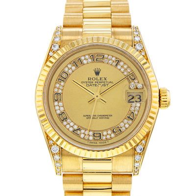 Rolex Datejust 31mm 68238 Diamond Dial 31