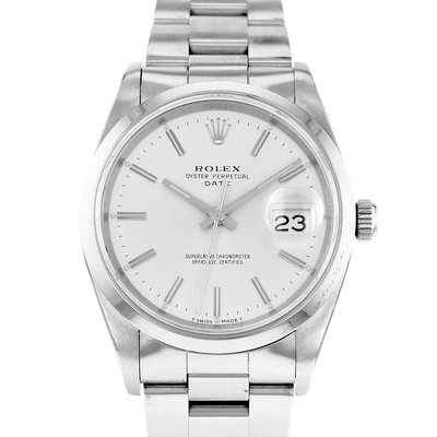 Rolex Date 15200 Silver Dial 34