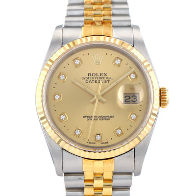 Rolex Datejust 36 16233 Yellow Dial 36