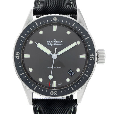 Blancpain Fifty Fathoms Bathyscaphe 5100B-1110-B52A Black Dial 38