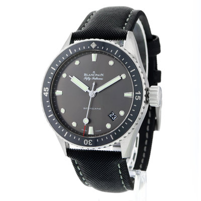 Blancpain Fifty Fathoms Bathyscaphe 5100B-1110-B52A Black Dial 38