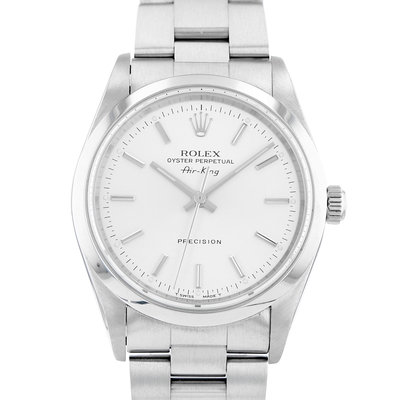 Rolex Air King 14000 Silver Dial 34