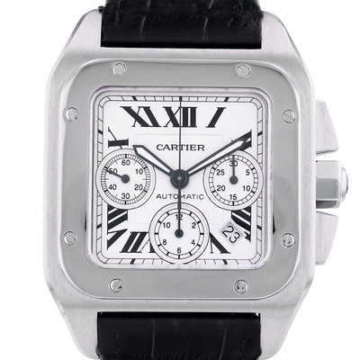 Cartier Santos 100 2740 White Dial 40