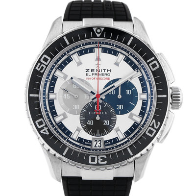 Zenith El Primero Stratos 03.2062.4057/69.R515 Silver Dial 45