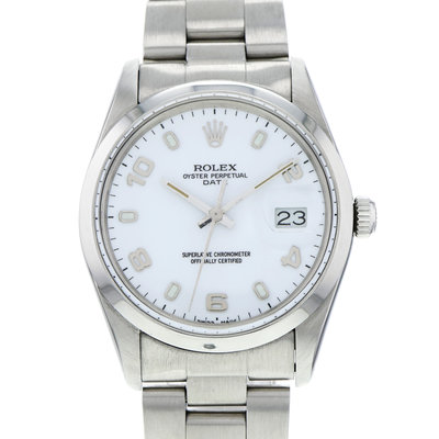 Rolex Oyster Perpetual Date 15000 White Dial 34