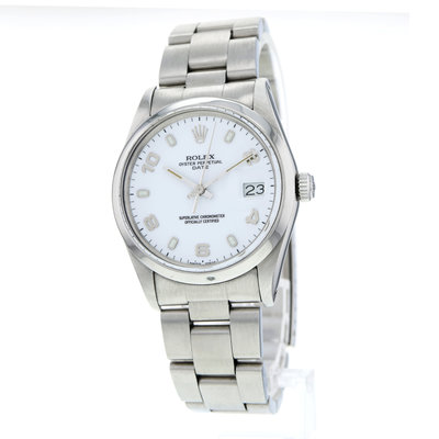 Rolex Oyster Perpetual Date 15000 White Dial 34
