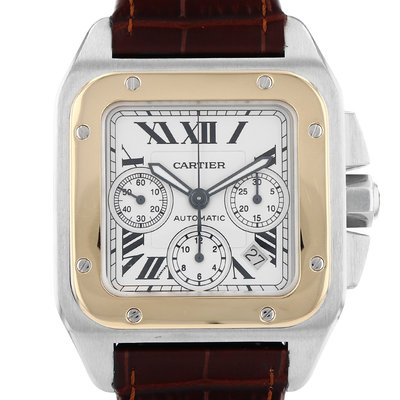 Cartier Santos XL 2740 White Dial 41