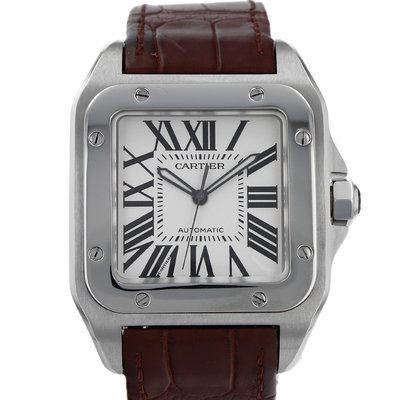 Cartier Santos 100 W20106X8 White Dial 35