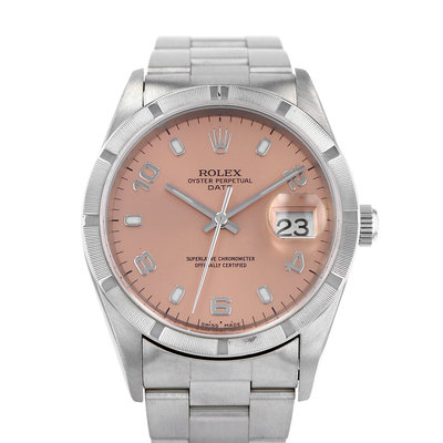 Rolex Oyster Perpetual Date 15210 Pink Dial 34