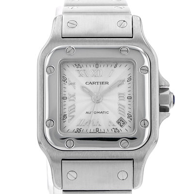 Cartier Santos Galbée 2423 Silver Dial 24