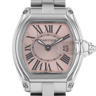 Cartier Roadster W62017V3 Pink Dial 36.5