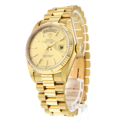 Rolex Day-Date 36mm 18078 Yellow Dial 36