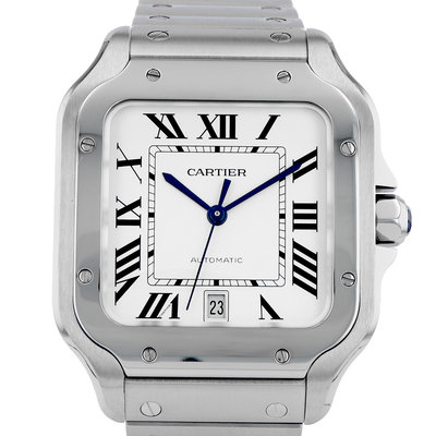 Cartier Santos De Cartier WSSA0009 Silver Dial 38