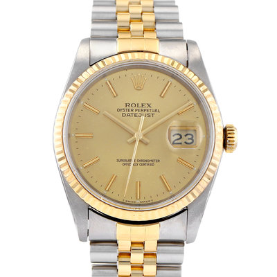 Rolex Datejust 36mm 16233 Yellow Dial 36