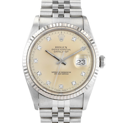 Rolex Datejust 36 16234G Silver Dial 36