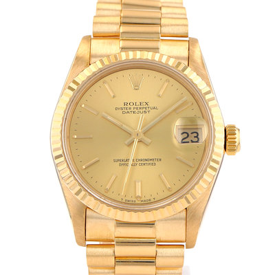 Rolex Datejust 31mm 68278 Yellow Dial 31
