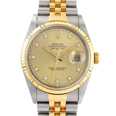 Rolex Datejust 36 16233 Yellow Dial 36