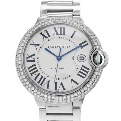 Cartier Ballon Bleu 42mm WE9009Z3 3000 Silver Dial 42