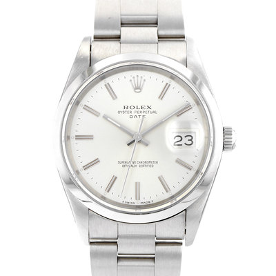 Rolex Date 15200 Silver Dial 34