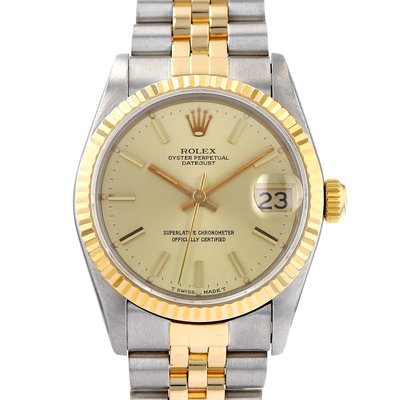 Rolex Datejust 31 68273 Yellow Dial 31