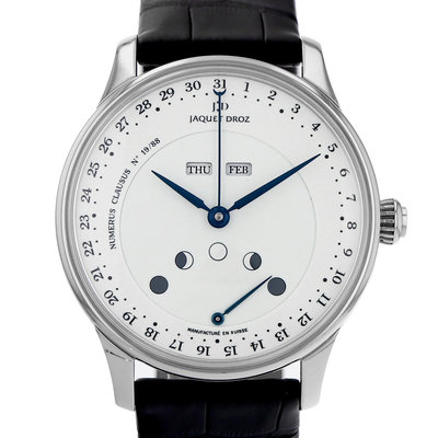 Jaquet-Droz Les Lunes Hommage Geneve 1784 J0126 White Dial 43