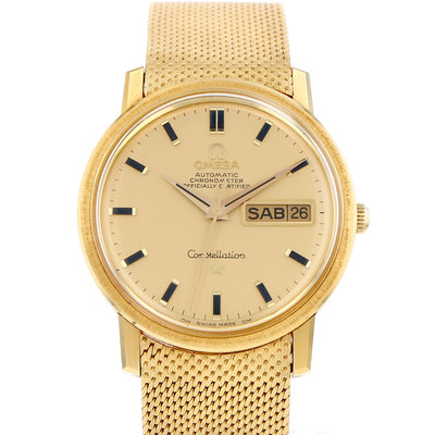 Omega Constellation Day-Date 168.016 Yellow Dial 35