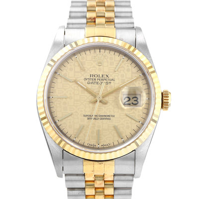 Rolex Datejust 36 16233 Yellow Dial 36