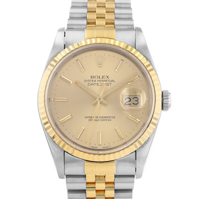 Rolex Datejust 36mm 16233 Yellow Dial 36