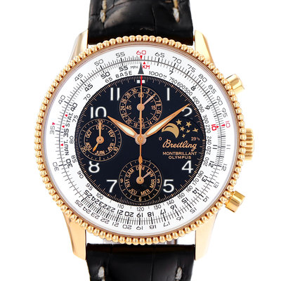 Breitling Montbrillant Olympus H19350 Black Dial 42