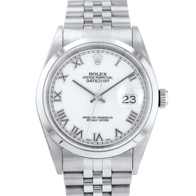 Rolex Datejust 36 16200 White Dial 36