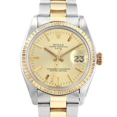 Rolex Oyster Perpetual Date 1505 Yellow Dial 34