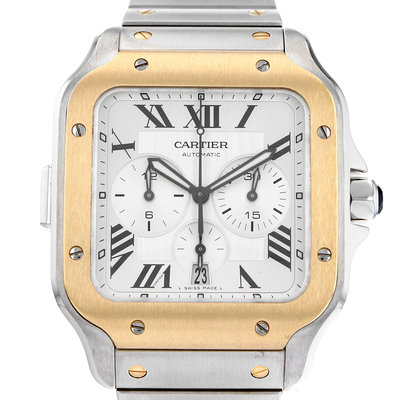 Cartier Santos W2SA0008 4183 Silver Dial 43