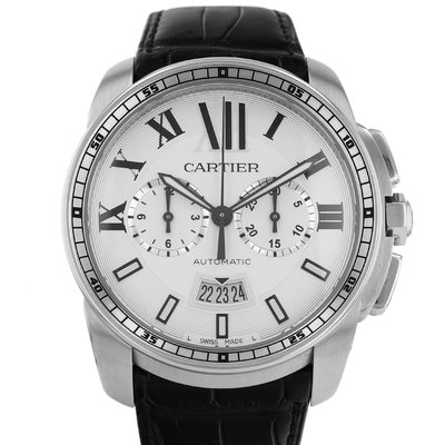 Cartier Calibre de Cartier Chronograph 3578 Silver Dial 42