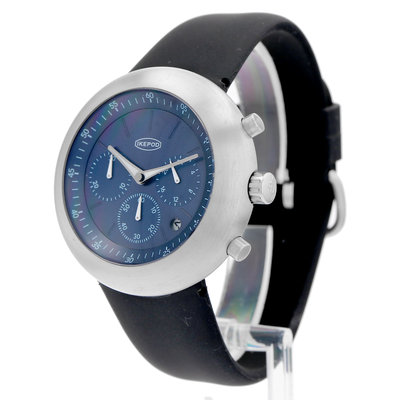 Ikepod Chronopod Blue Suede 006