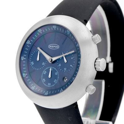 Ikepod Chronopod Blue Suede 006