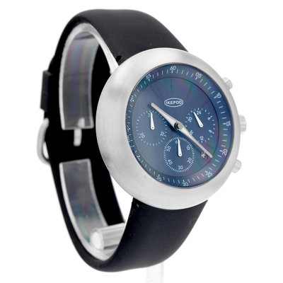 Ikepod Chronopod Blue Suede 006