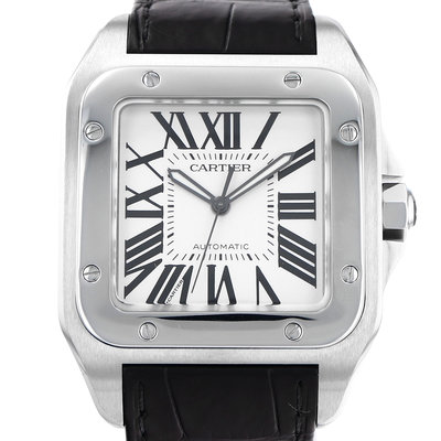 Cartier Santos 100 W20073X8 White Dial 38