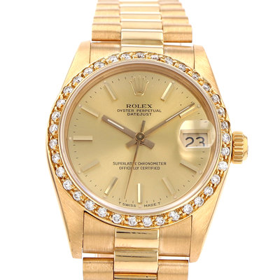 Rolex Datejust 31 68278 Yellow Dial 31