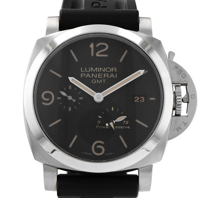 Panerai Luminor 1950 3 Days GMT Power Reserve PAM 01321 Black Dial 44