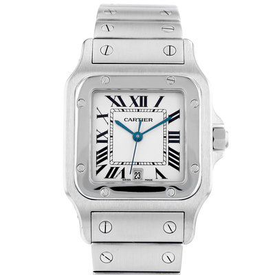 Cartier Santos Galbée 1564 White Dial 29