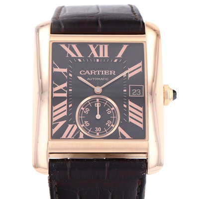 Cartier Tank MC W5330002 Brown Dial 44