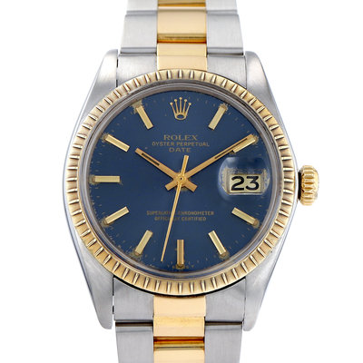 Rolex Oyster Perpetual Date 15053 Blue Dial 34