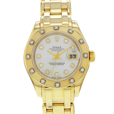 Rolex Lady-Datejust Pearlmaster 69318 Mother of Pearl Dial 29