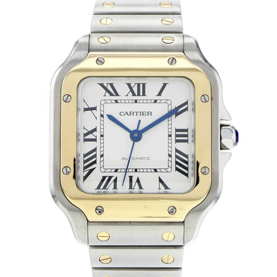 Cartier Santos W2SA0016  Silver Dial 35