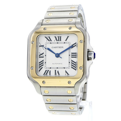 Cartier Santos W2SA0016  Silver Dial 35
